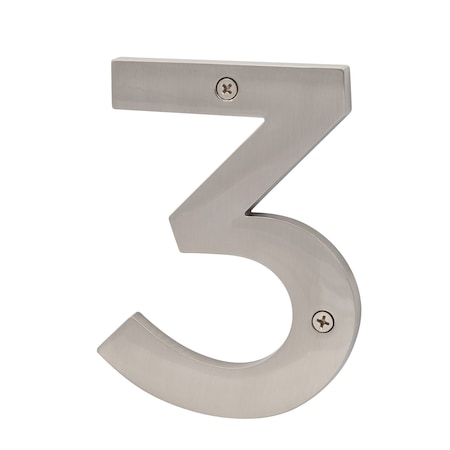 Sure-Loc Hardware Zinc House Number 5, No. 3, Satin Nickel